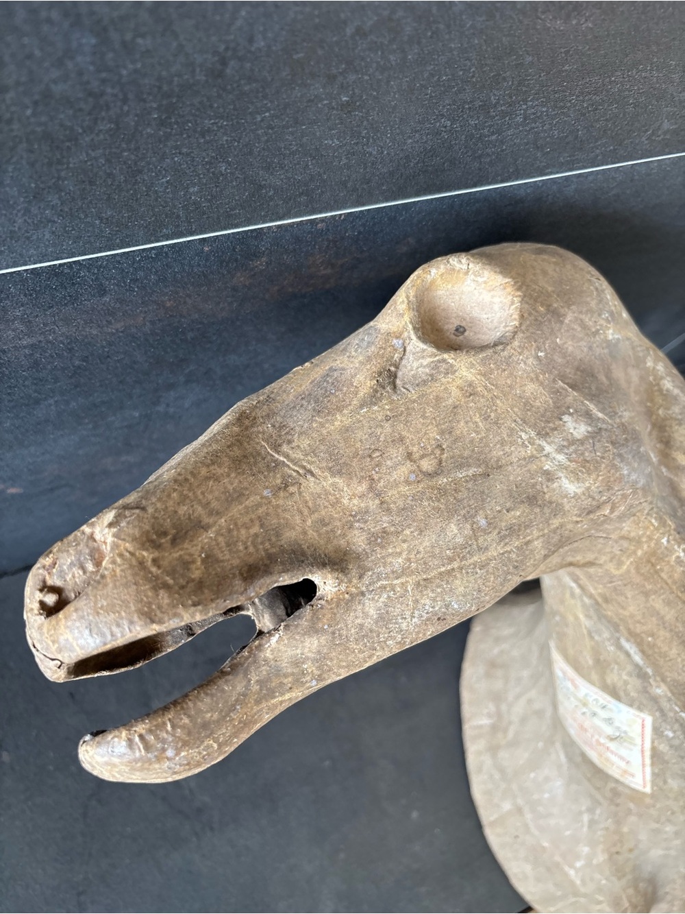 RARE Vintage 70’s Taxidermy Deer Head Mold Form. Cast No. 804, Browsing Doe, Odd